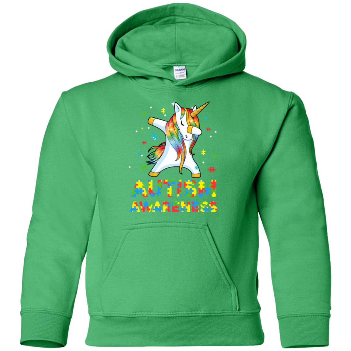 Dabbing Unicorn Puzzle Autism Awareness For Girls Youth Youth Shirt | Teecentury.com