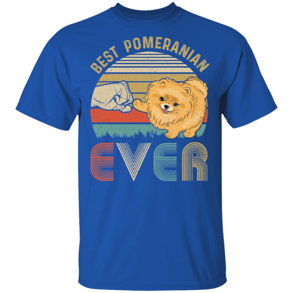 Vintage Best Pomeranian Dad Ever Bump Fit Funny Dad Gifts T-Shirt & Hoodie | Teecentury.com