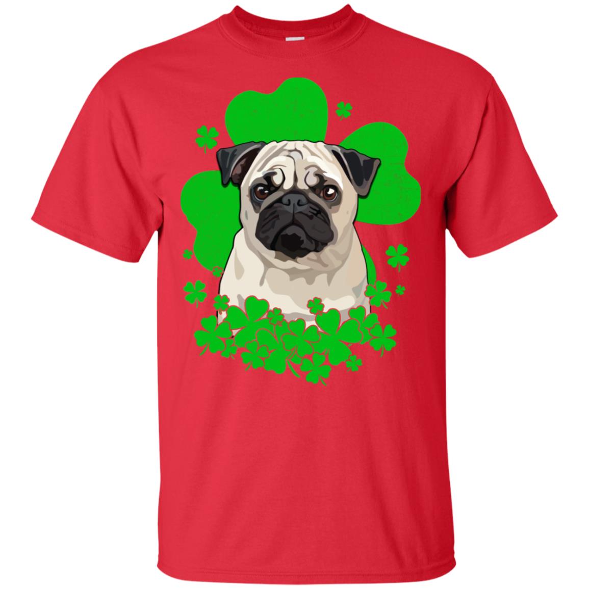 Pug St. Patrick's Day Clovers T-Shirt & Hoodie | Teecentury.com