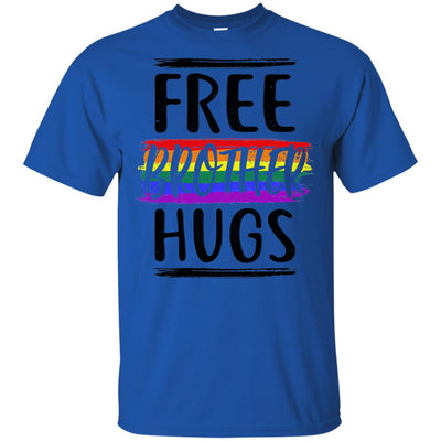 Free Brother Hugs Rainbow heart LGBT Pride Month T-Shirt & Hoodie | Teecentury.com