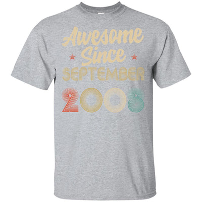 Awesome Since September 2008 Vintage 14th Birthday Gifts T-Shirt & Hoodie | Teecentury.com