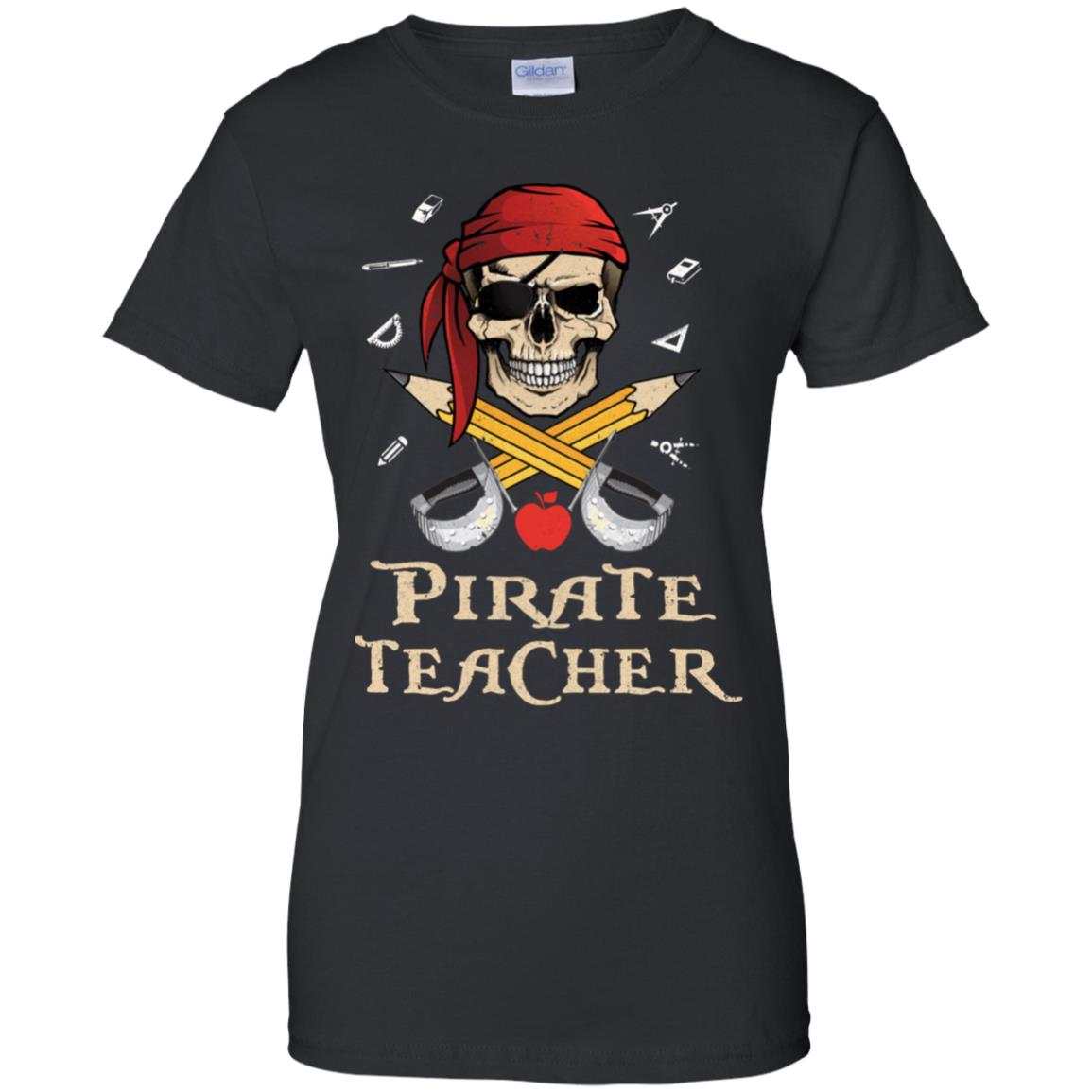 Funny Pirate Teacher Halloween Skull Adult Gift T-Shirt & Hoodie | Teecentury.com