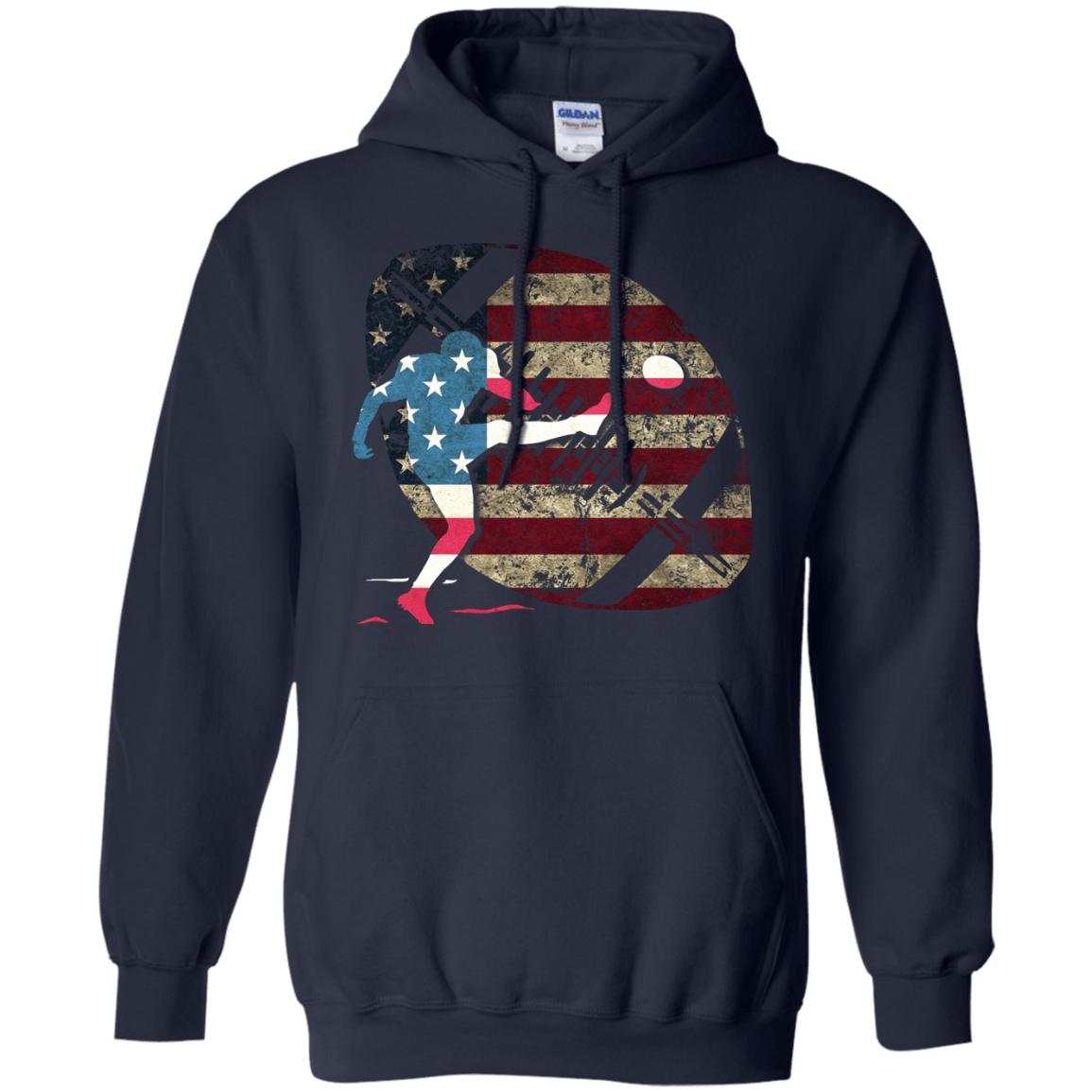 Kicker Football America Flag T-Shirt & Hoodie | Teecentury.com
