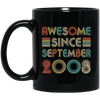 Awesome Since September 2008 Vintage 14th Birthday Gifts Mug Coffee Mug | Teecentury.com