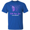Faith Hope Love Purple Butterfly Lupus Awareness T-Shirt & Hoodie | Teecentury.com