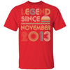 Legend Since November 2013 Vintage 9th Birthday Gifts Youth Youth Shirt | Teecentury.com
