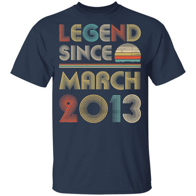 Legend Since March 2013 Vintage 9th Birthday Gifts Youth Youth Shirt | Teecentury.com