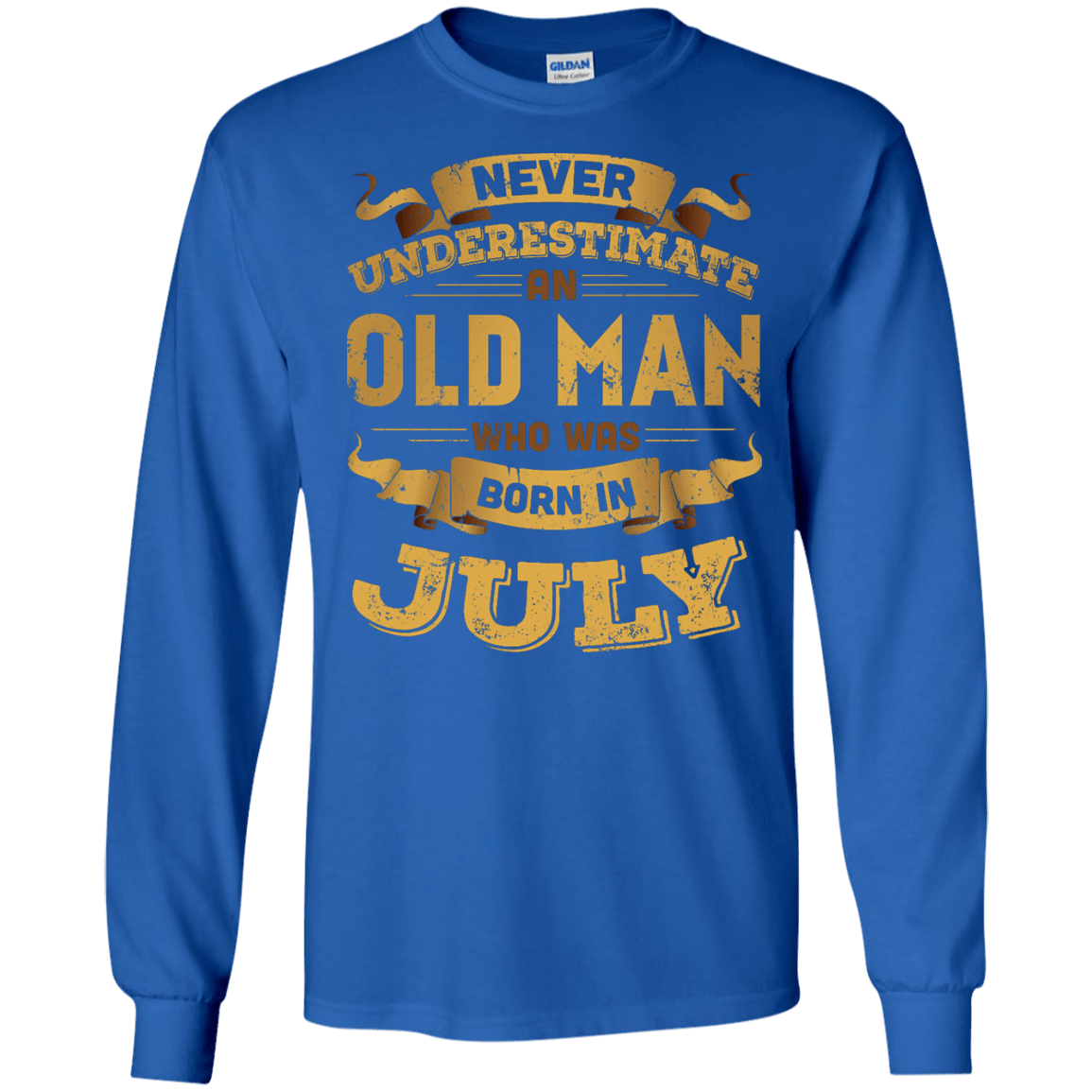 Never Underestimate An Old Man Who Was Born In July T-Shirt & Hoodie | Teecentury.com