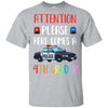 Kids First Day Of School 2022 4th Grade Police Attention Please Youth T-Shirt & Hoodie | Teecentury.com