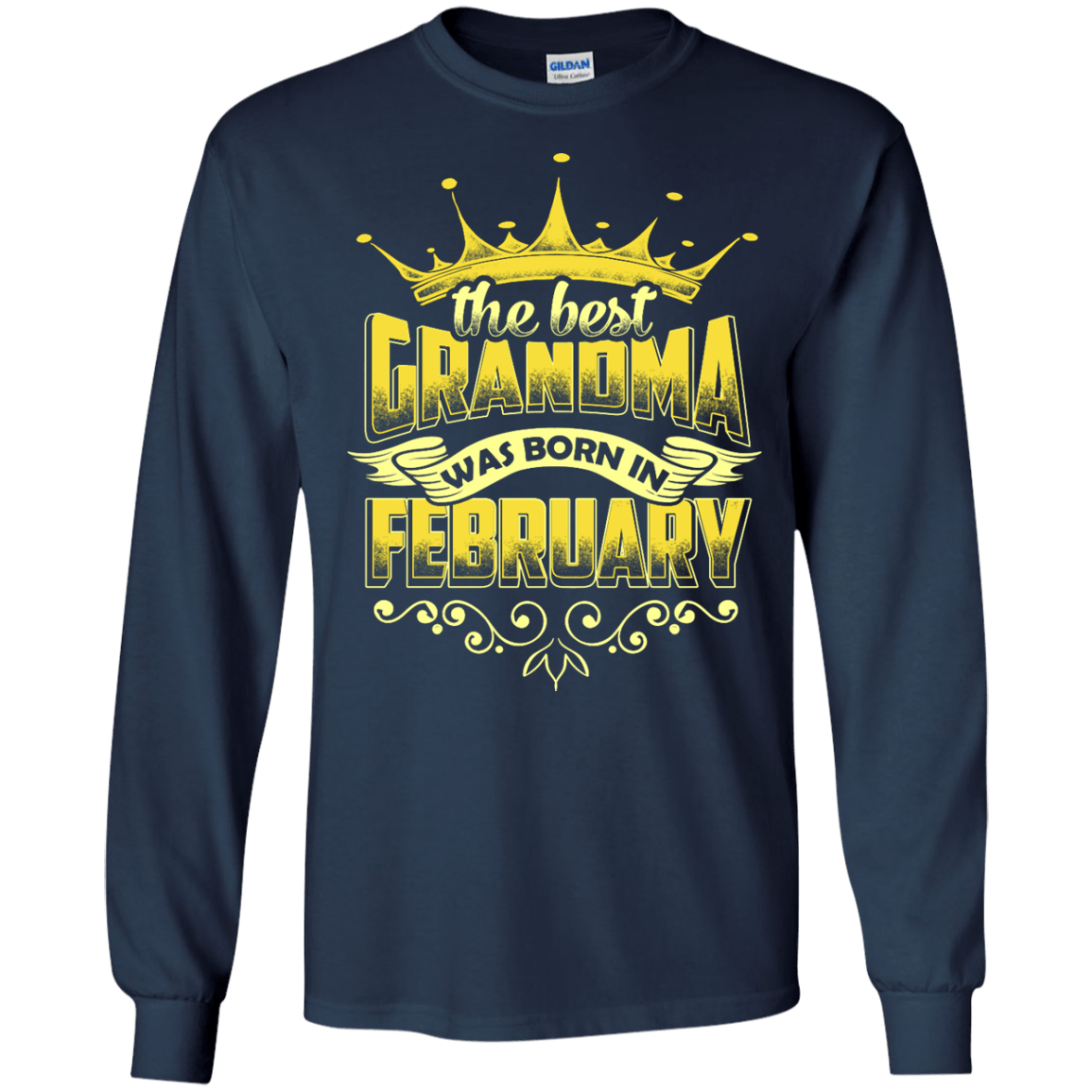 The Best Grandma Was Born In February T-Shirt & Hoodie | Teecentury.com