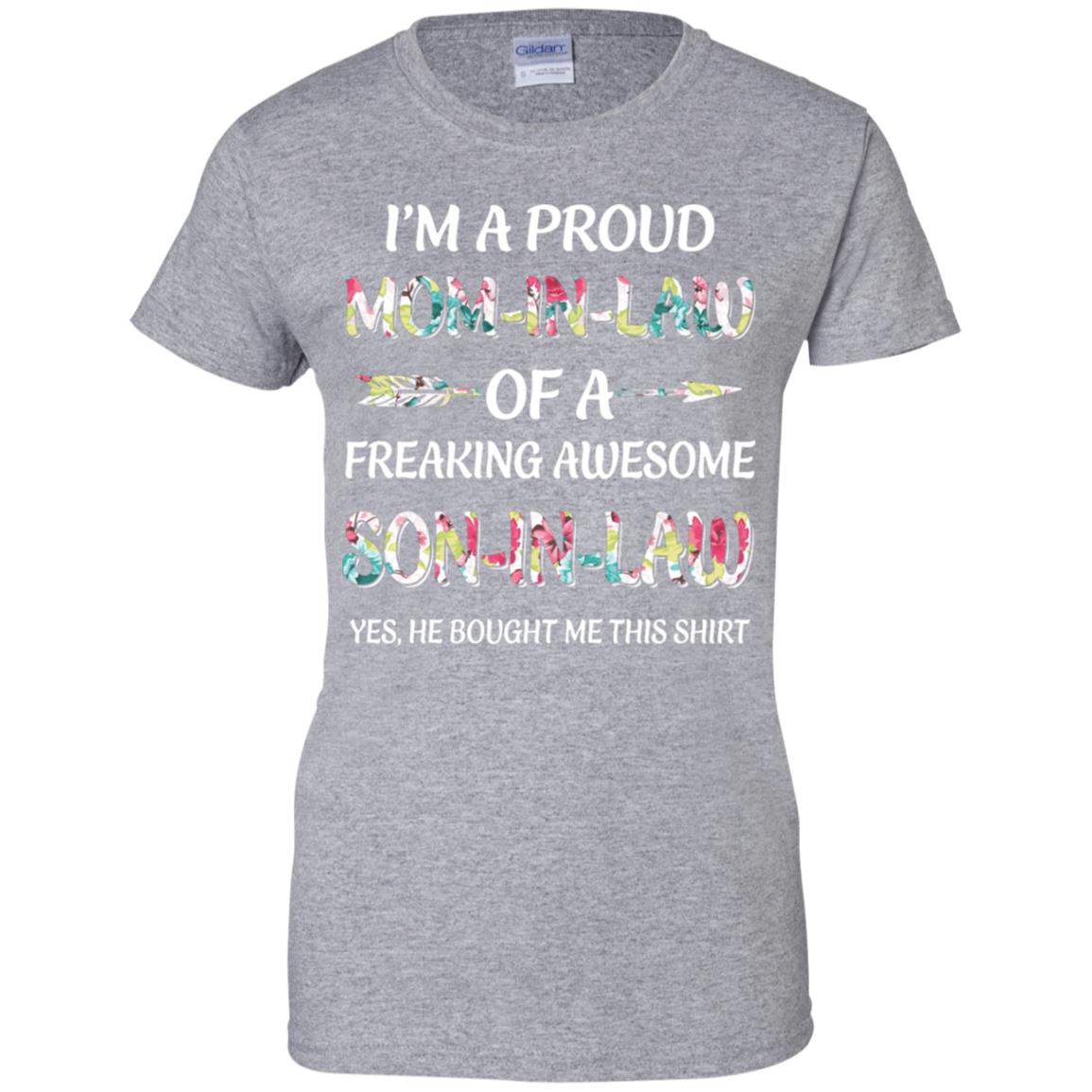 Proud Mom-In-Law Mother's Day Gift From A Son-In-Law T-Shirt & Hoodie | Teecentury.com