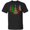 Merry Christmas Tree Leopard Buffalo Plaid Xmas Gifts T-Shirt & Sweatshirt | Teecentury.com