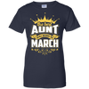 The Best Aunt Was Born In March T-Shirt & Hoodie | Teecentury.com