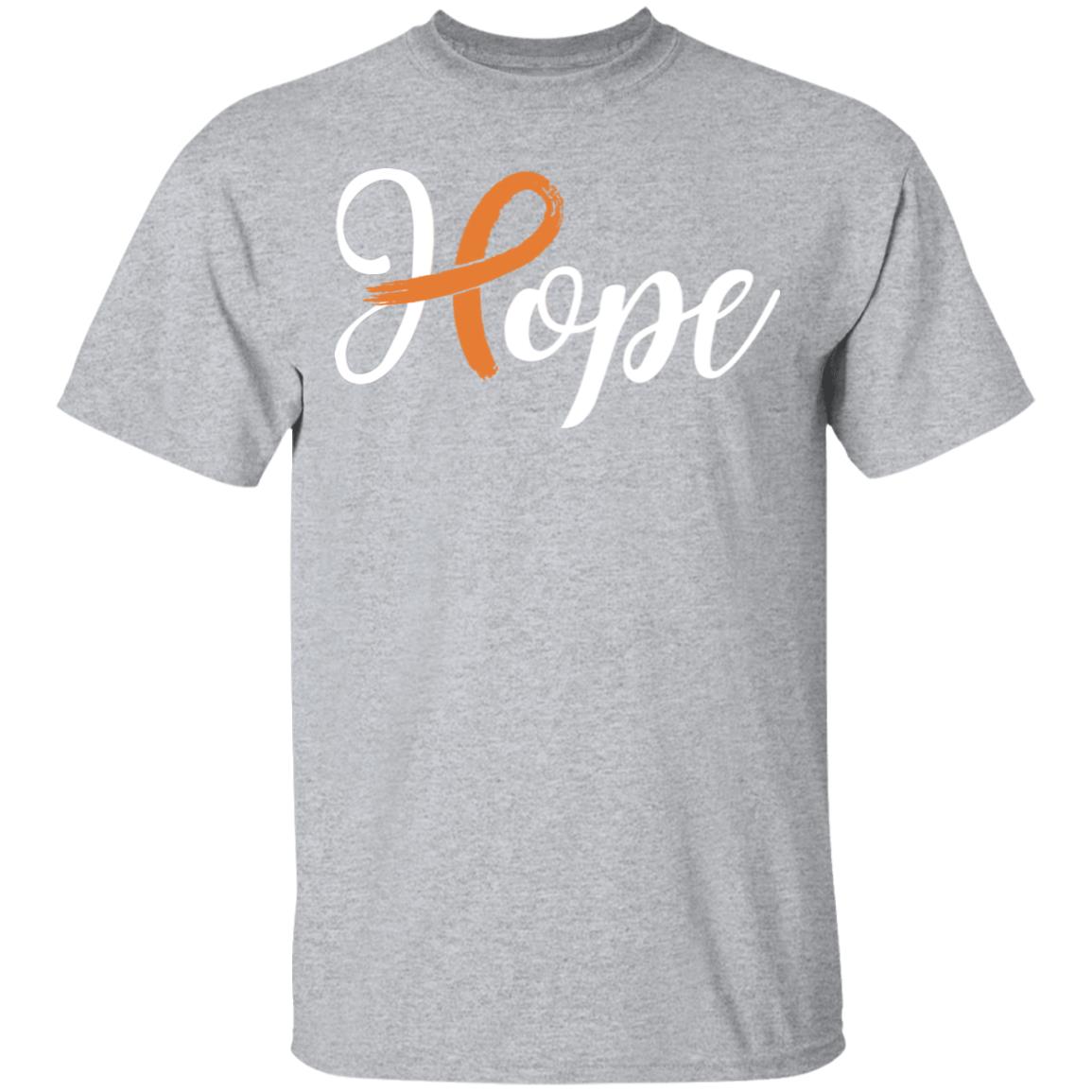 Multiple Sclerosis Leukemia Awareness Orange Ribbon Hope T-Shirt & Hoodie | Teecentury.com