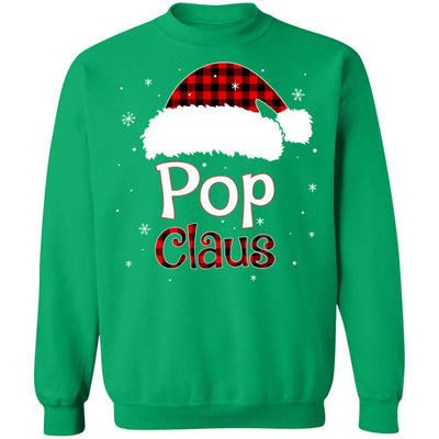 Santa Pop Claus Red Plaid Family Pajamas Christmas Gift T-Shirt & Sweatshirt | Teecentury.com