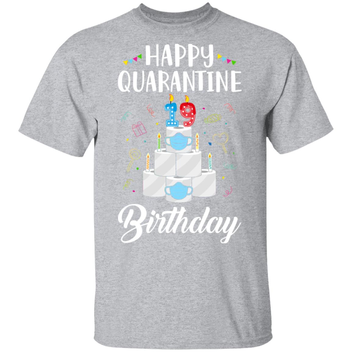 19th Birthday Gift Idea 2003 Happy Quarantine Birthday T-Shirt & Tank Top | Teecentury.com