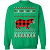 Hippo Red Plaid Ugly Christmas Sweater Funny Gifts T-Shirt & Sweatshirt | Teecentury.com