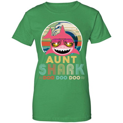Retro Vintage Aunt Shark Doo Doo Doo T-Shirt & Hoodie | Teecentury.com