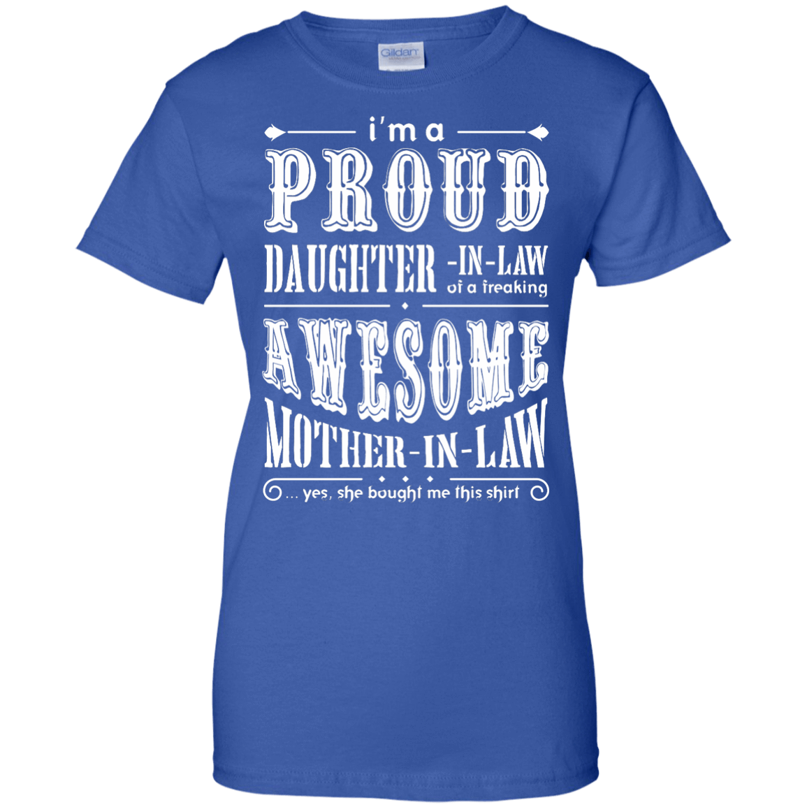I'm A Proud Daughter In Law Of A Freaking Awesome Mother In Law T-Shirt & Hoodie | Teecentury.com