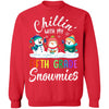 Chillin' With Fifth Grade Snowmies Christmas Teacher Gifts T-Shirt & Sweatshirt | Teecentury.com