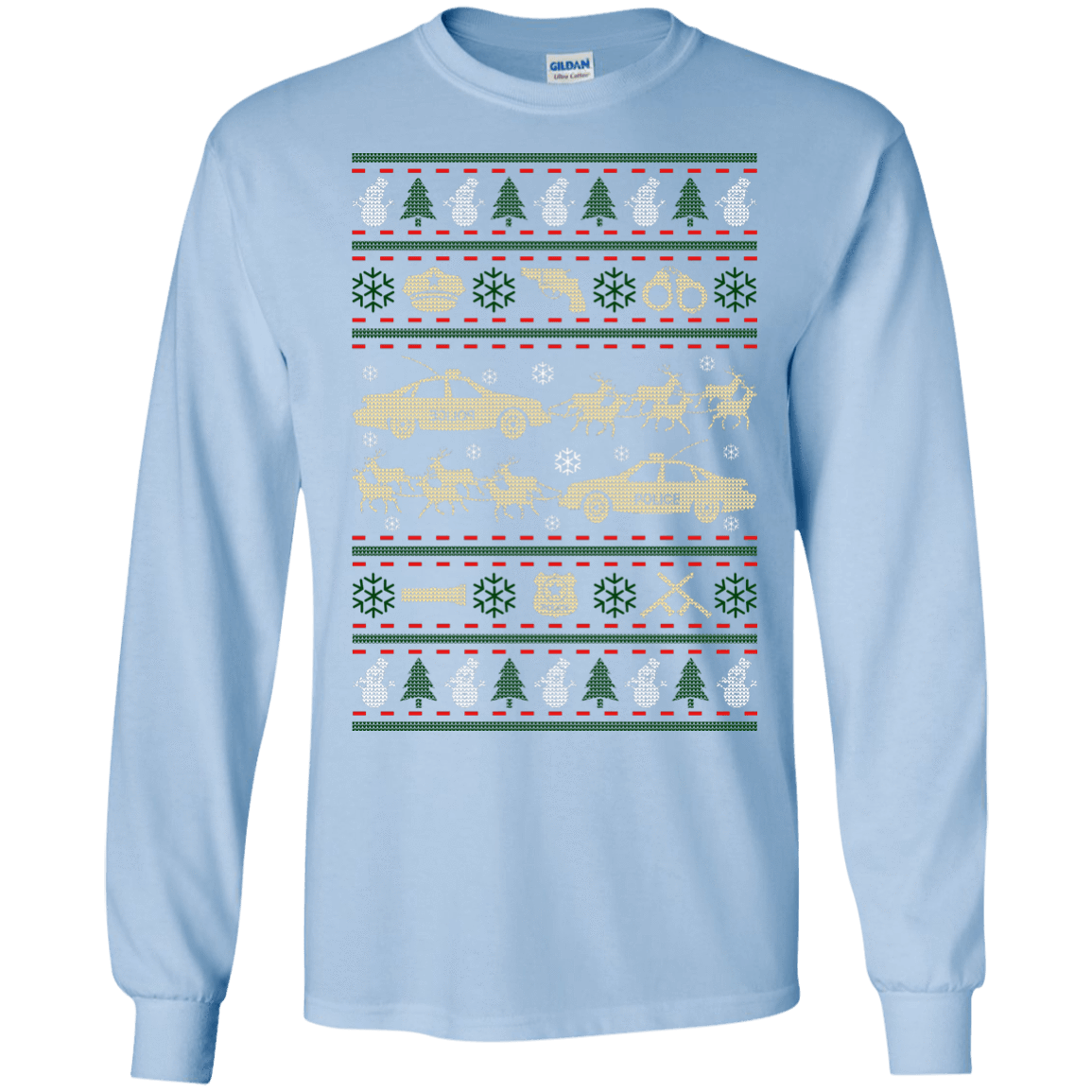 Police Christmas Ugly Sweater T-Shirt & Hoodie | Teecentury.com