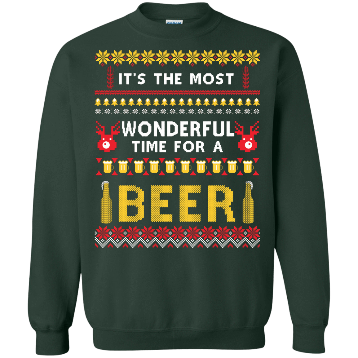 It's The Most Wonderful Time For A Beer Ugly Sweater T-Shirt & Hoodie | Teecentury.com