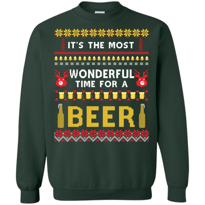 It's The Most Wonderful Time For A Beer Ugly Sweater T-Shirt & Hoodie | Teecentury.com