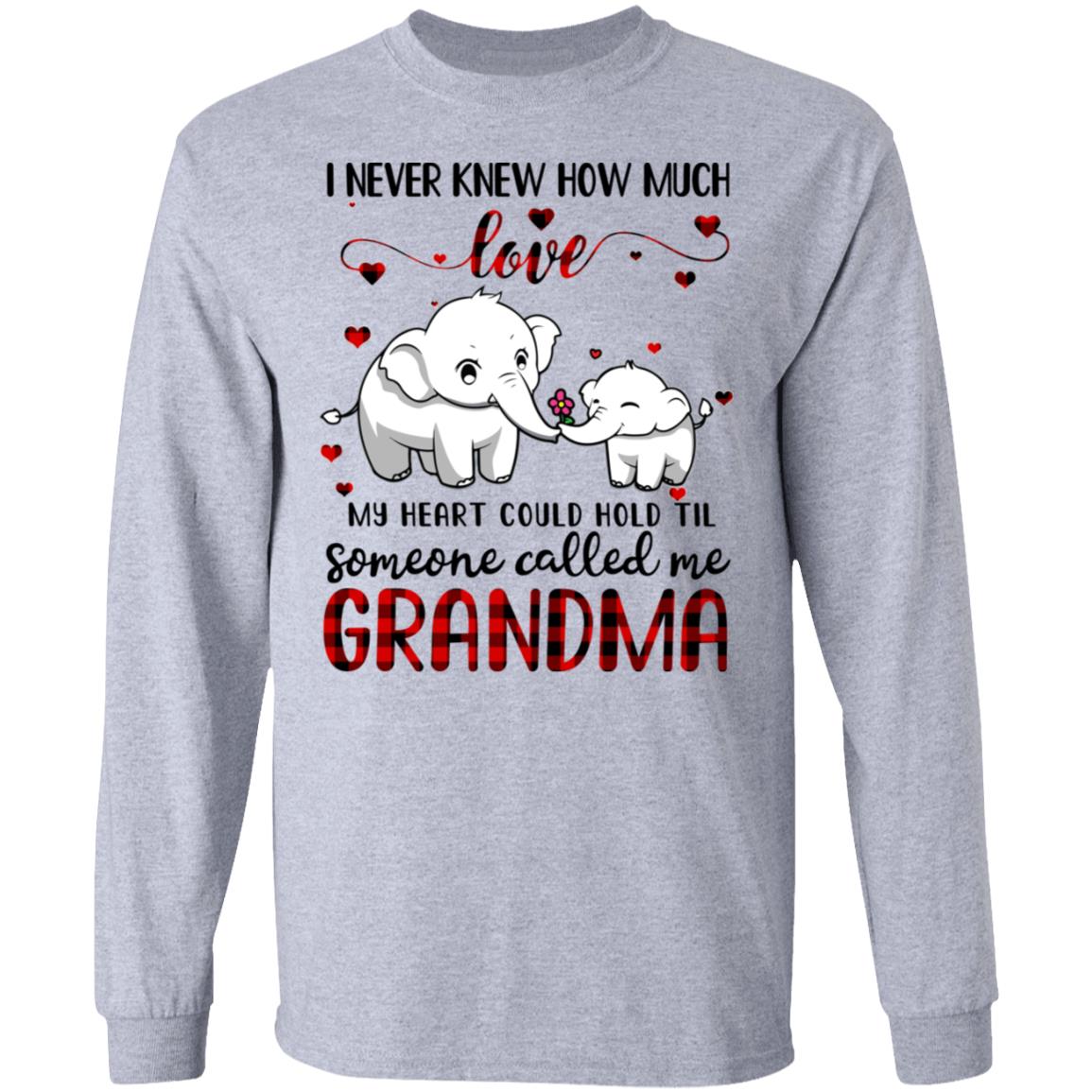 Someone Called Me Grandma Elephant Red Plaid Mother's Day T-Shirt & Hoodie | Teecentury.com