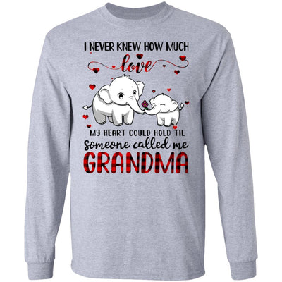 Someone Called Me Grandma Elephant Red Plaid Mother's Day T-Shirt & Hoodie | Teecentury.com