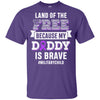 Military Child Month Purple Up Free Brave Dad Pride Youth Youth Shirt | Teecentury.com