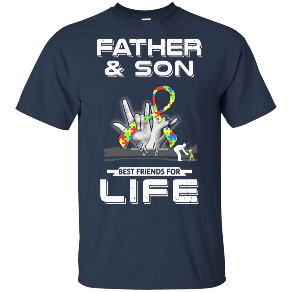 Father And Son Best Friends For Life Autism Awareness T-Shirt & Hoodie | Teecentury.com
