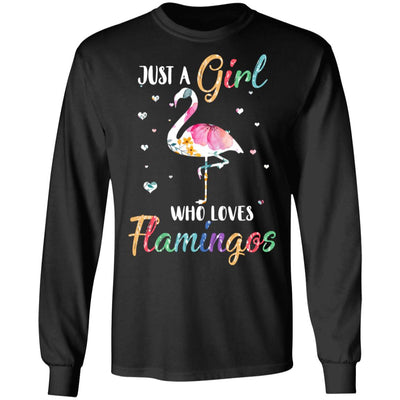 Just A Girl Who Loves Flamingos Cute Flamingo Lover T-Shirt & Hoodie | Teecentury.com