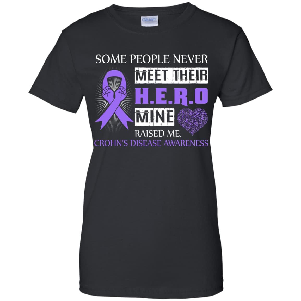 Crohn's Disease Awareness Some People Never Meet Hero T-Shirt & Hoodie | Teecentury.com