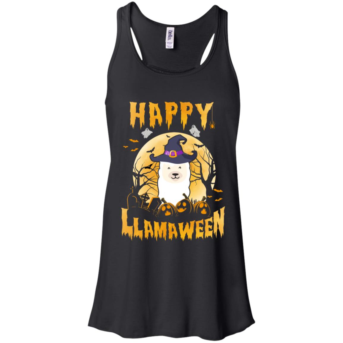 Halloween Llama Witch Costume Happy Llamaween T-Shirt & Tank Top | Teecentury.com