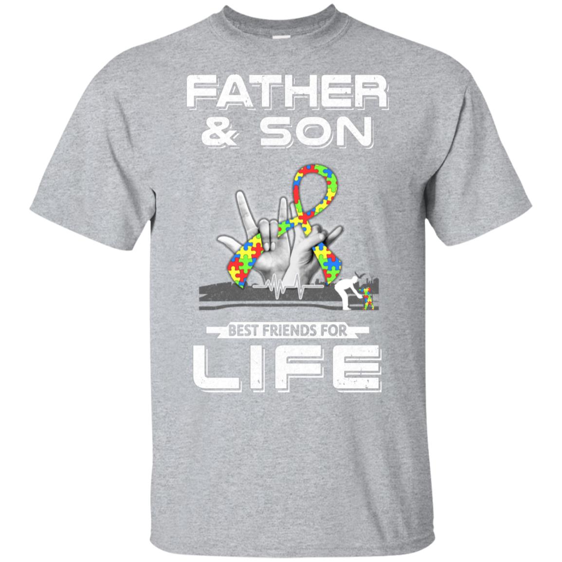 Father And Son Best Friends For Life Autism Awareness T-Shirt & Hoodie | Teecentury.com