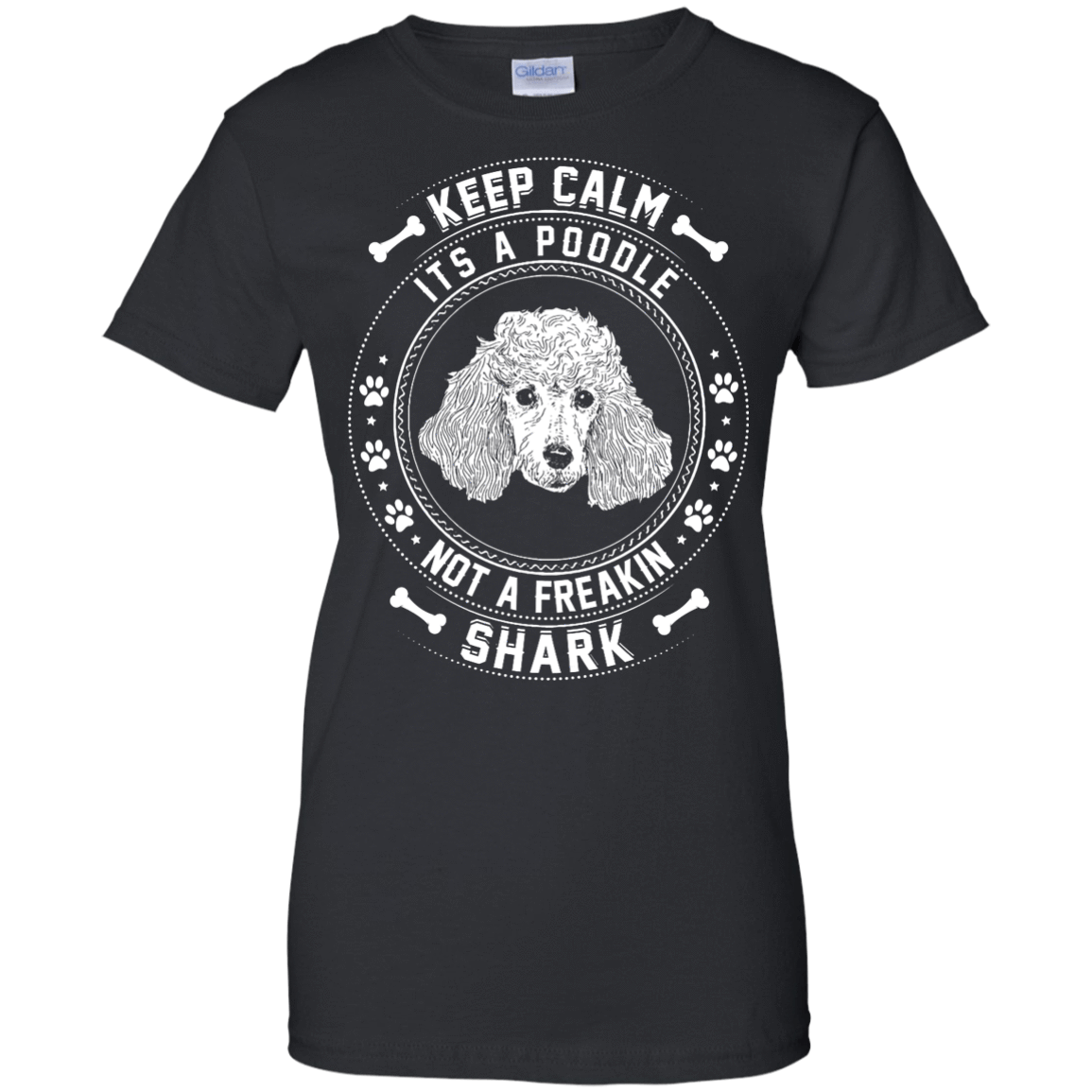 Keep Calm It's A Poodle Not A Freaking Shark T-Shirt & Hoodie | Teecentury.com