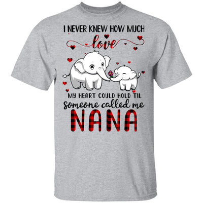 Someone Called Me Nana Elephant Red Plaid Mother's Day T-Shirt & Hoodie | Teecentury.com