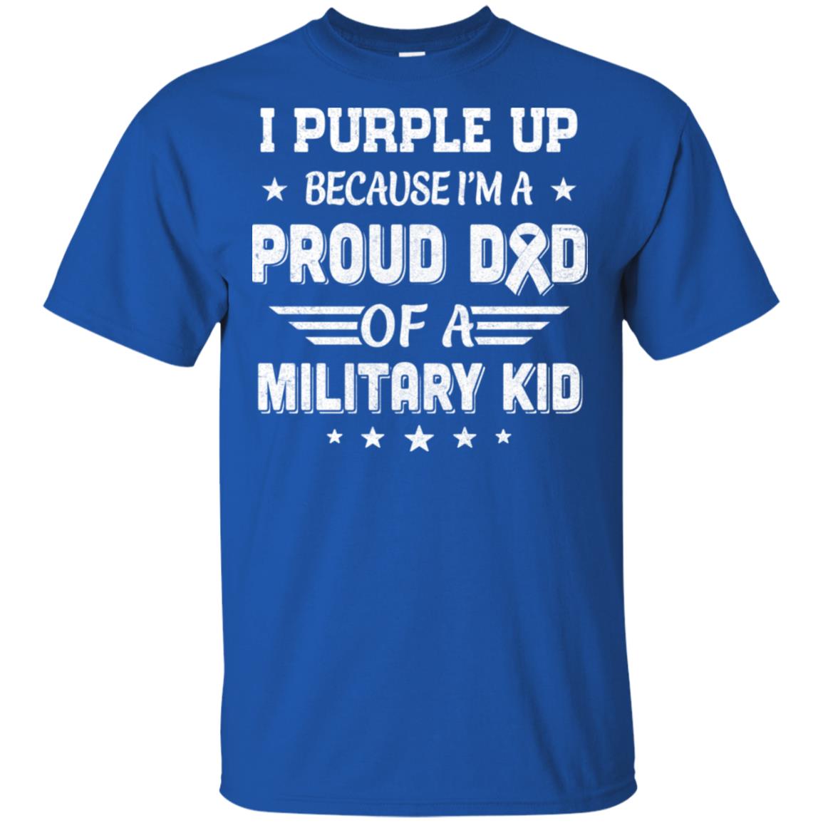 I Purple Up Proud Dad Of A Military Kid Child T-Shirt & Hoodie | Teecentury.com