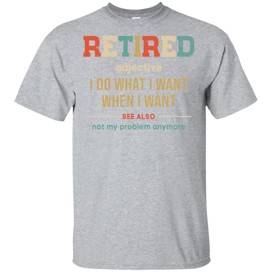 Vintage Retired Definition Funny Retirement Gift T-Shirt & Hoodie | Teecentury.com