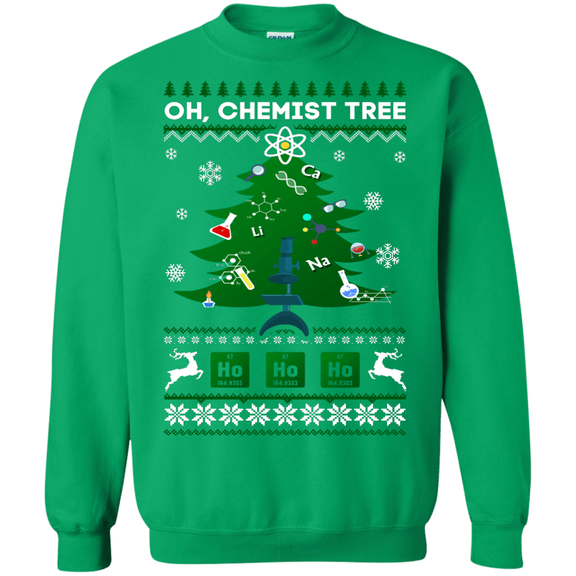 Oh Chemistry Tree Science Christmas Ugly Sweater Gift T-Shirt & Hoodie | Teecentury.com
