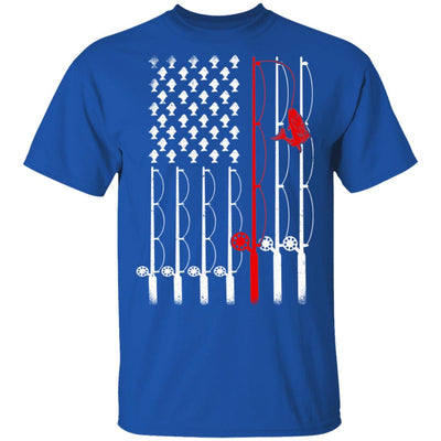 Vintage Fishing Clothes American Flag Bass Fishing T-Shirt & Hoodie | Teecentury.com
