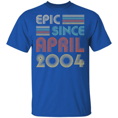 Epic Since April 2004 Vintage 18th Birthday Gifts T-Shirt & Hoodie | Teecentury.com