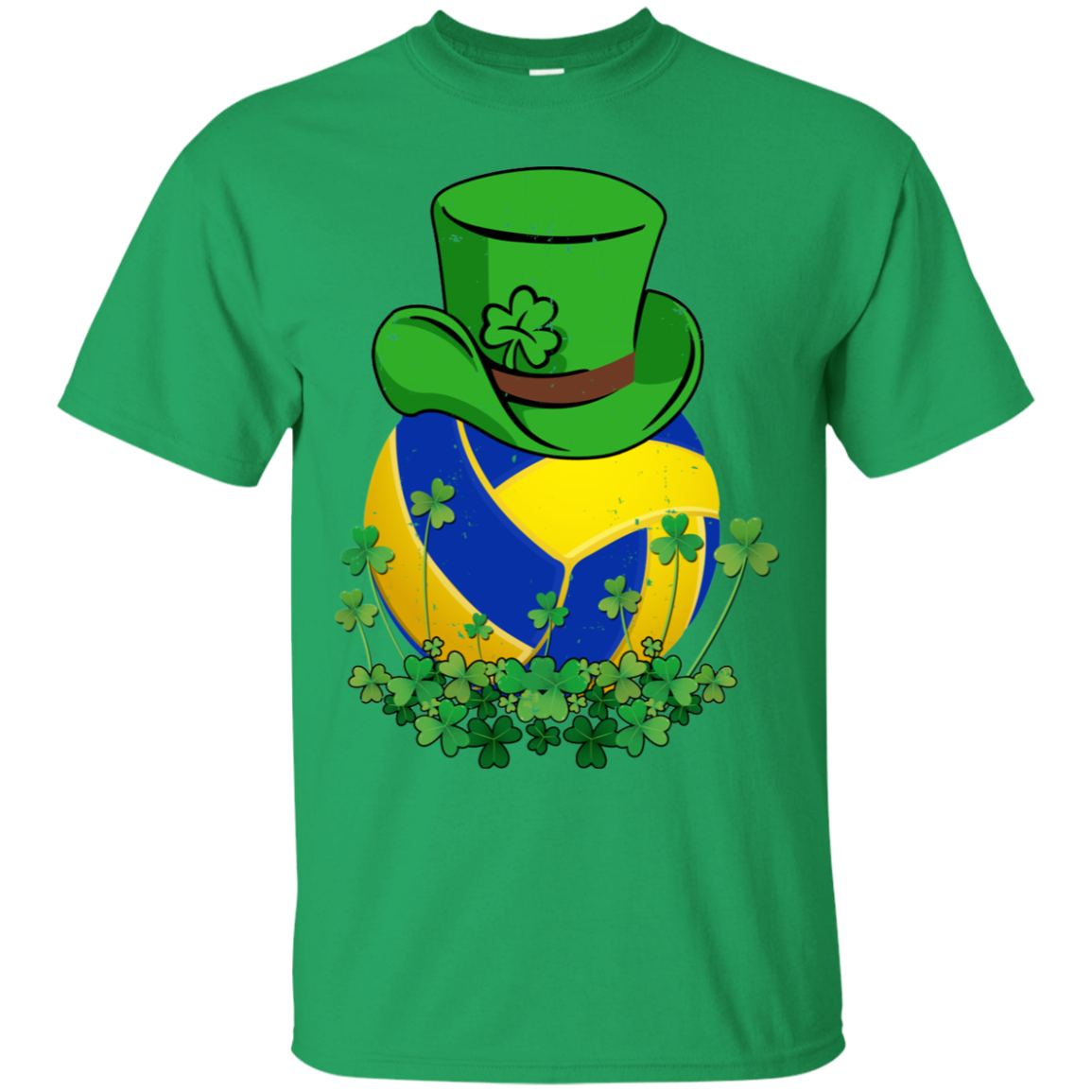 Shamrock Volleyball Leprechaun St Patricks Day T-Shirt & Hoodie | Teecentury.com