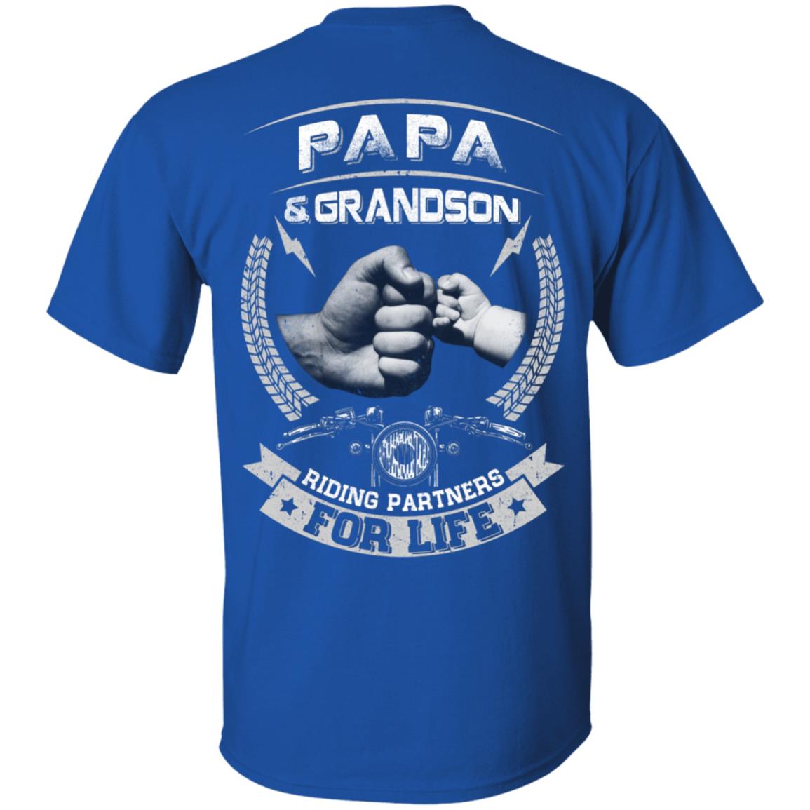 Motocross Papa And Grandson Riding Partners For Life T-Shirt & Hoodie | Teecentury.com