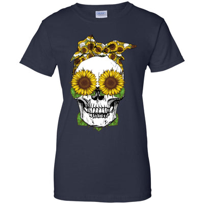 Skull Sunflower Floral Flowers Cute Gifts T-Shirt & Tank Top | Teecentury.com