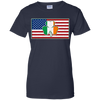 Shamrock Irish Ireland American USA Flag Gift T-Shirt & Hoodie | Teecentury.com