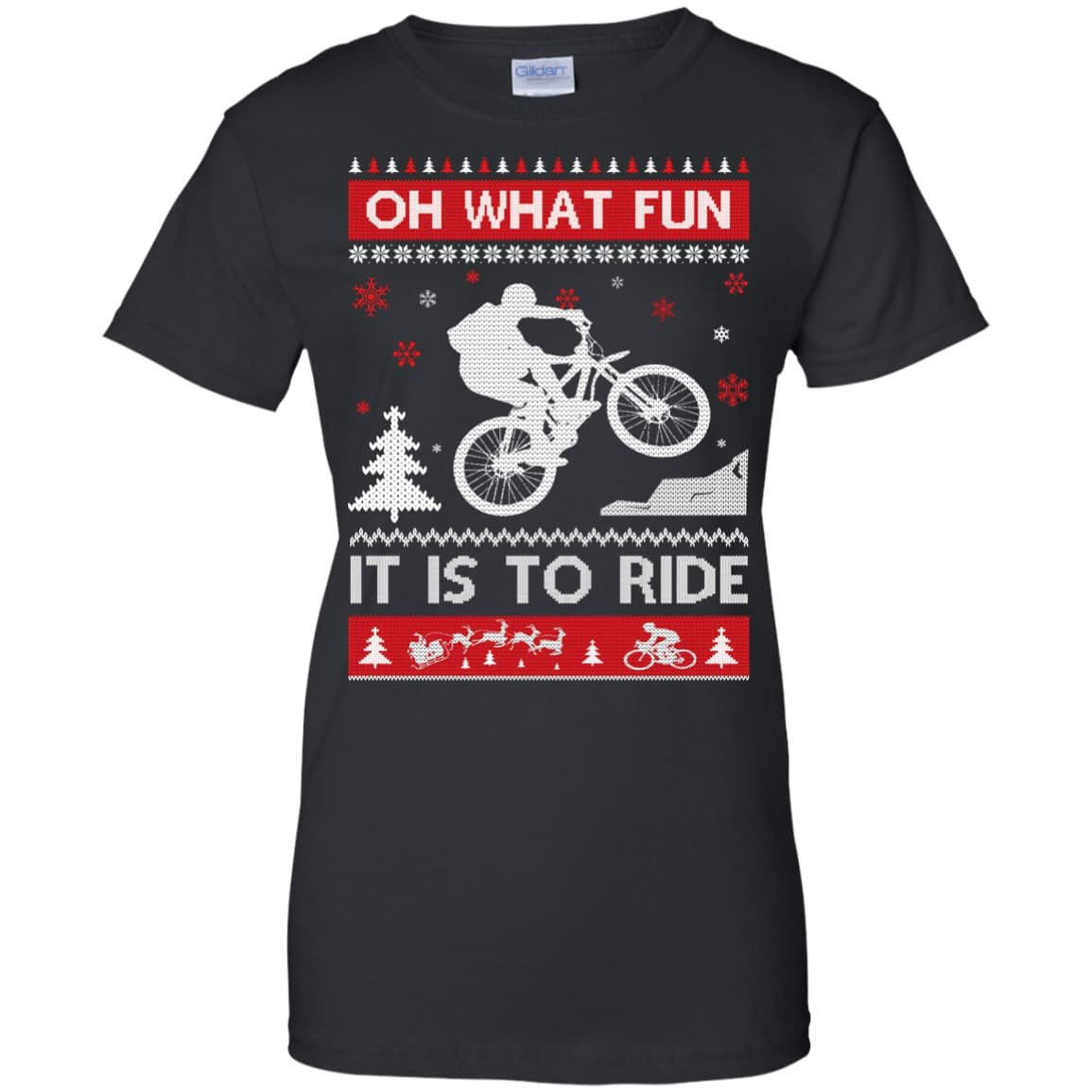 Bicycle Sweater Christmas Oh What Fun It Is To Ride T-Shirt & Hoodie | Teecentury.com