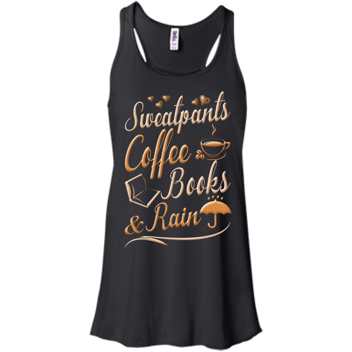 Sweatpants Coffee Books And Rain T Shirt T-Shirt & Hoodie | Teecentury.com