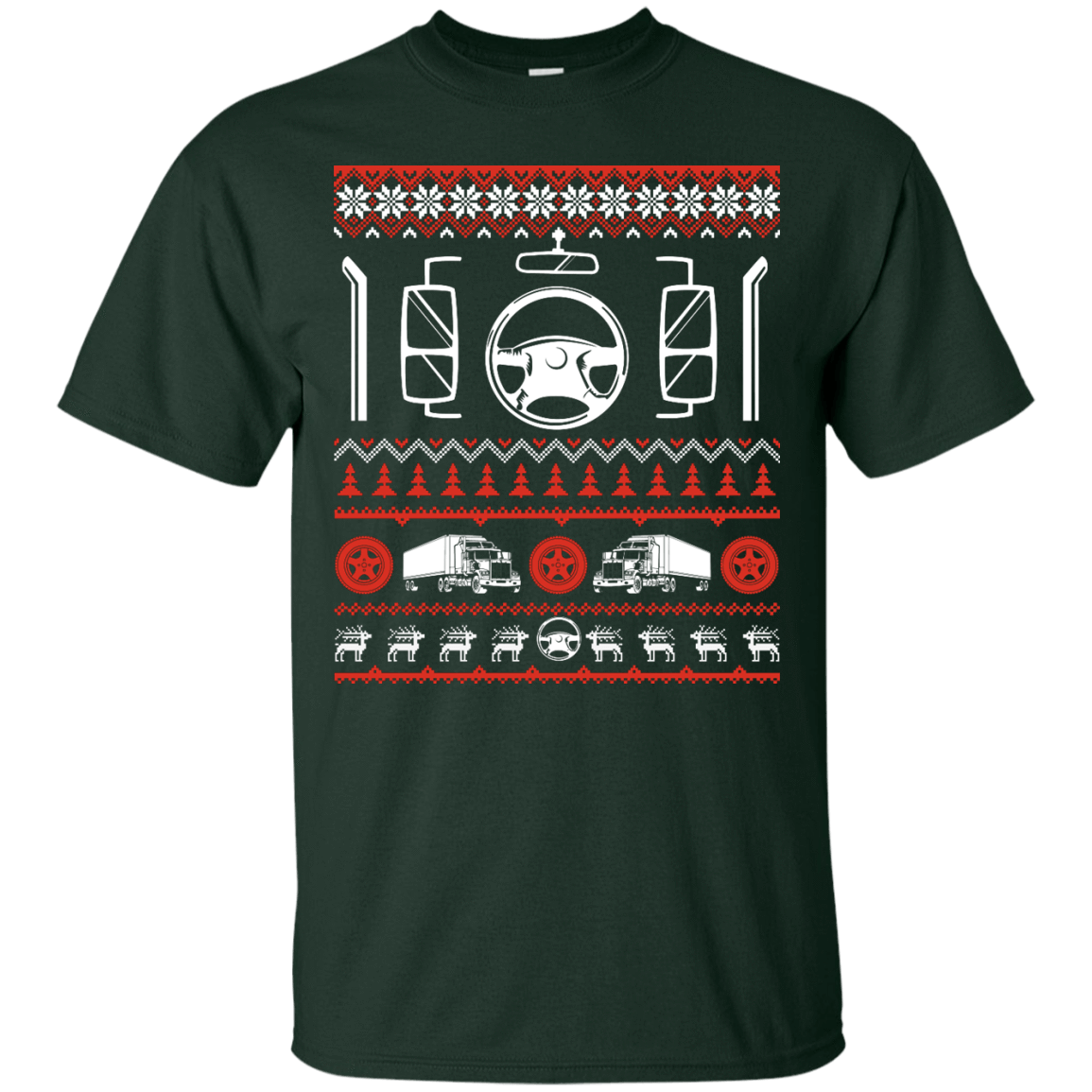 Trucker Christmas Sweater T-Shirt & Hoodie | Teecentury.com