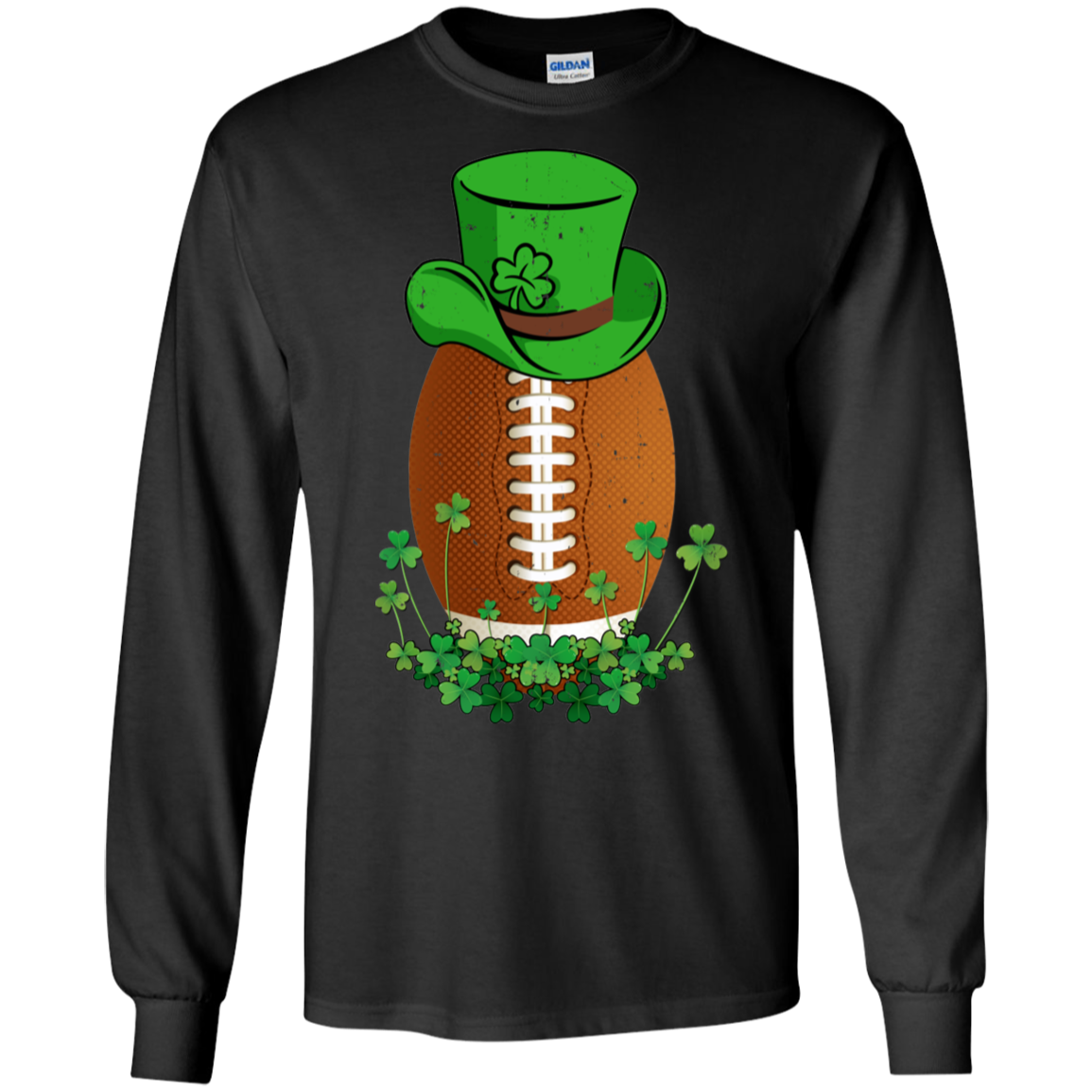 Shamrock Football Leprechaun St Patricks Day T-Shirt & Hoodie | Teecentury.com